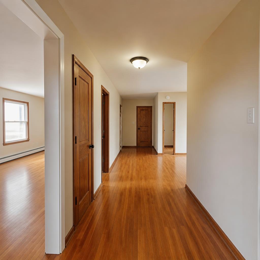 Bright restored hallway